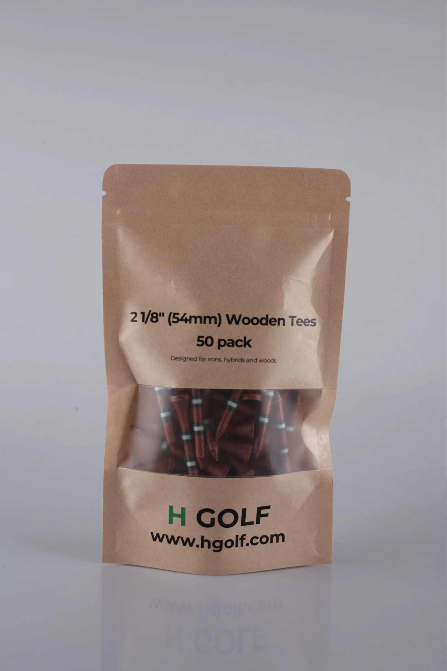2 1/8" (54mm) Wooden Tees