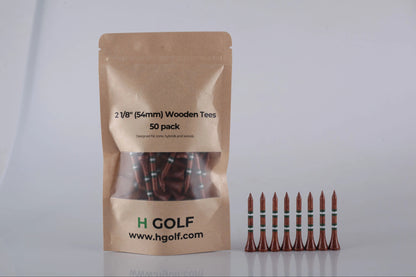 2 1/8" (54mm) Wooden Tees