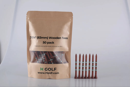 3 1/4" (83mm) Wooden Tees